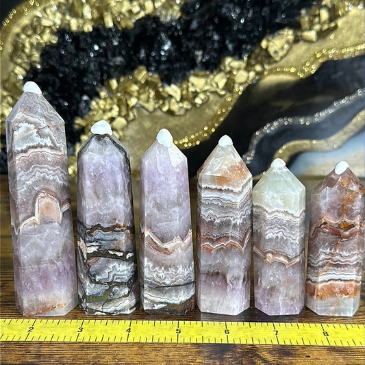 Amethyst with Crazy Lace Tower