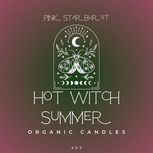 Hot Witch Summer - Pink Starburst Candle / Wax Melt