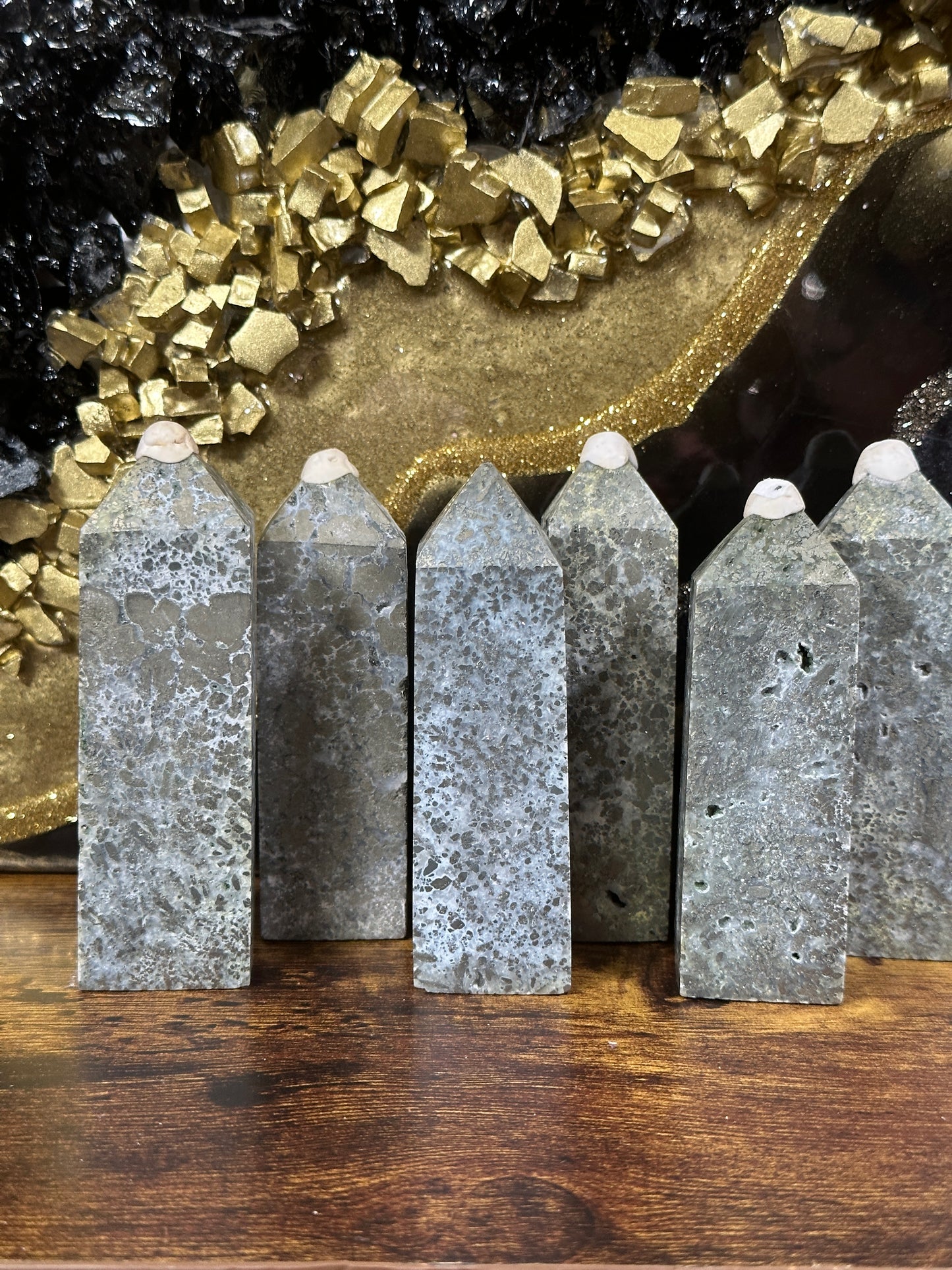 Pyrite Agate Tower